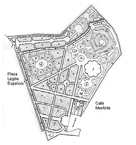 Plano del Jardín de Monforte