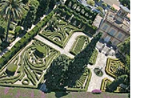 Vista aérea del Jardín de Monforte