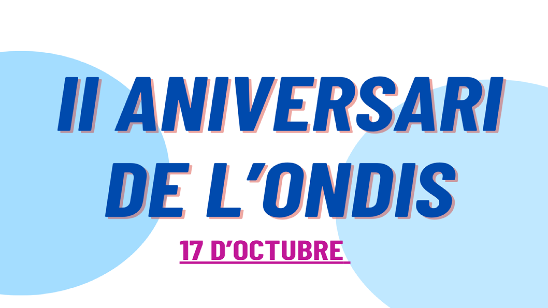 cartel aniversario ondis