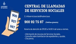 Central de llamadas de Servicios Sociales